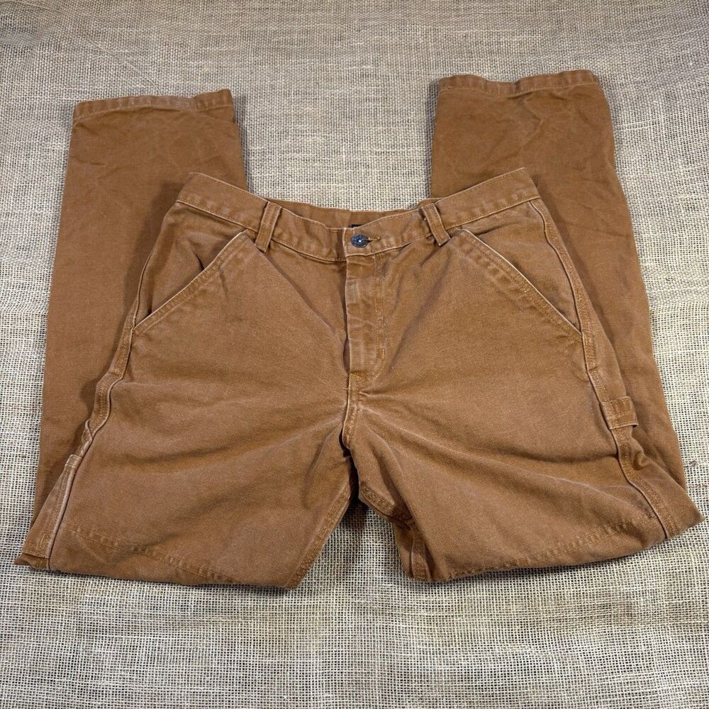 The North Face Men's Berkley Canvas Carpenter Pants Burnt Orange Size 30 31x28